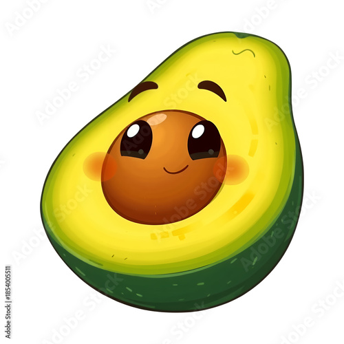 Happy smiling fruit characters vector illustration