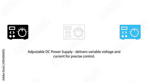 Adjustable dc power supply for precise voltage and current control