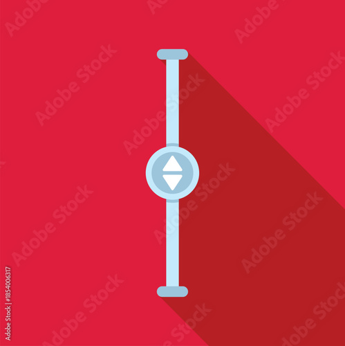 Vertical scroll bar element showing up and down navigation arrows for user interface