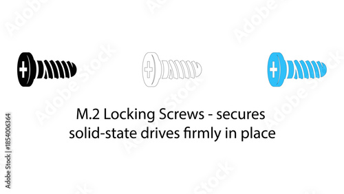 M.2 locking screws securing solid-state drives firmly in place