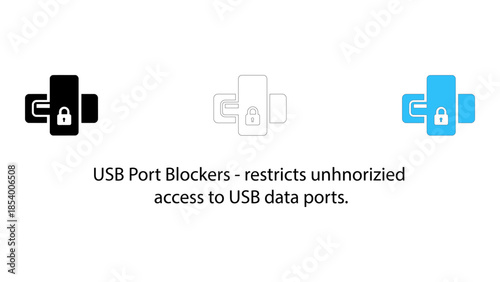 Usb port blockers restrict unauthorized access to data ports