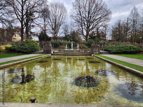 The Rose Garden (Rosengarten) in Bern, Switzerland, is a tourist attraction featuring many species of roses. Historically, it was a cemetery.