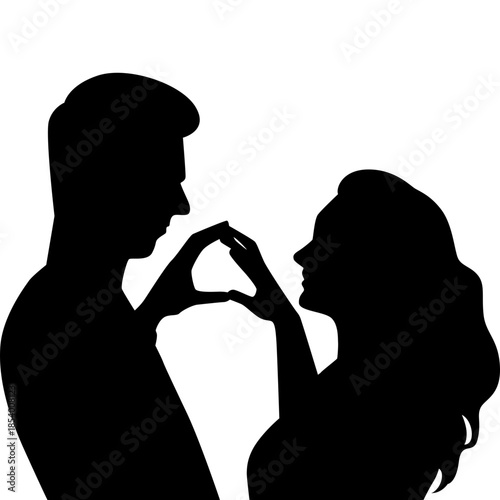 Lovers Couple Silhouette