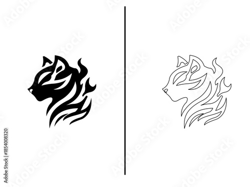 Creative Wild Tiger Head Logo	