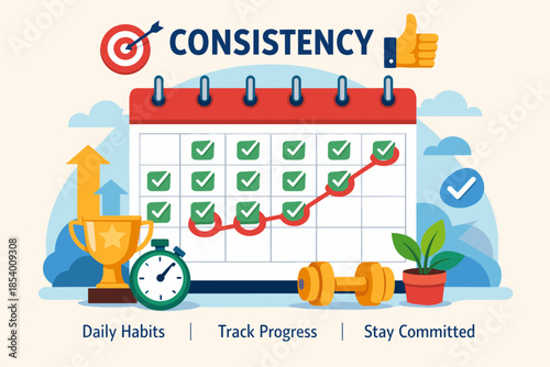 Achieve success with consistency: track and improve your daily habits