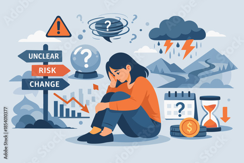 Navigating uncertainty and change: coping with stress and financial challenges in a flat design