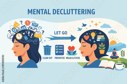 Guide to mental decluttering: tips for relaxation and focus in a busy world