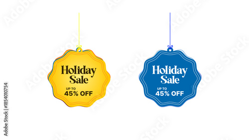 Customisable Holiday sale badge 