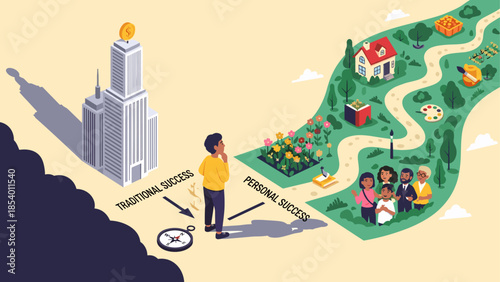 Choosing between traditional and personal paths to success