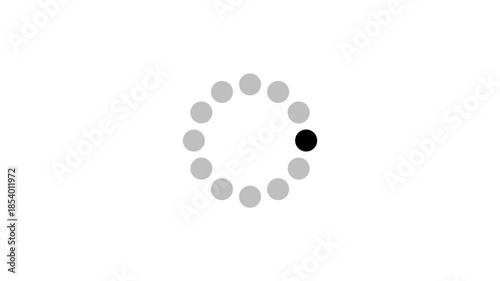 dots spinning animation Loading wheel animation - Animated spinning load icon with alpha layer transparent background. downloading process icon. Loading loading wheel animation - Animated