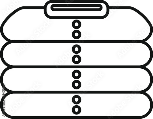 Stack of folded shirts or garments, showing neat laundry and organization