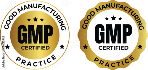 Gmp certified logos for good manufacturing practice