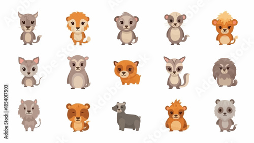 Collection of Cartoon Animals and Creatures.