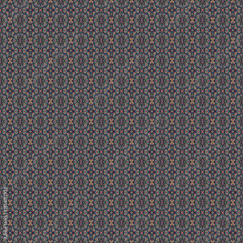 Seamless Ornamental Paisley Pattern with Floral Motifs – Vintage Boho Multicolor Ethnic Textile Background