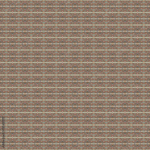 Seamless Ornamental Paisley Pattern with Floral Motifs – Vintage Boho Multicolor Ethnic Textile Background