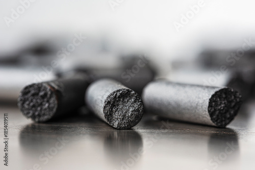 Carbon, graphite raw material in granular form used in metallurgy, electrical engineering, filtration, and the chemical industry
