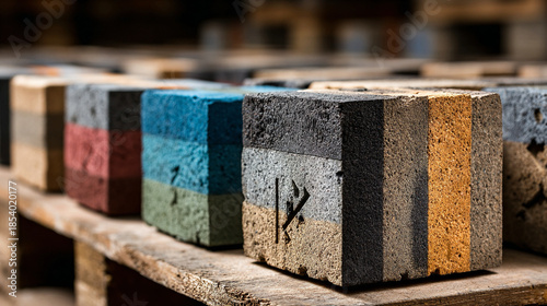 Thermal pollution reduction blocks shaped with engineered heat-absorbent composites, regulated dissipation channels, and stable eco-fo 