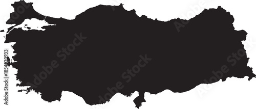 Turkey map silhouette 