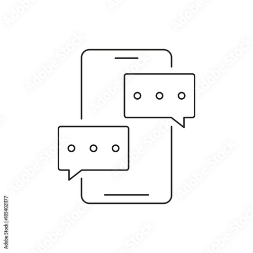 Double Chat Bubbles for Mobile Conversation