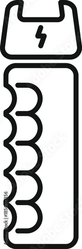 Stun gun electroshock device representing self defense and security