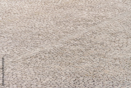 Wallpaper Mural Close-up of textured, patterned surface in an old European city Muted earthy tones, soft lighting, and curved lines create a rhythmic tranquility Minimalist art direction emphasizing line, color, a Torontodigital.ca
