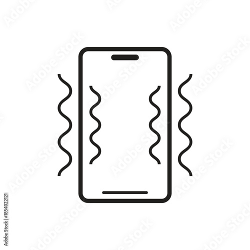 Vibrating Alert Notification on Smartphone Solid