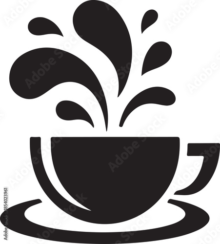 cup of coffee with beans