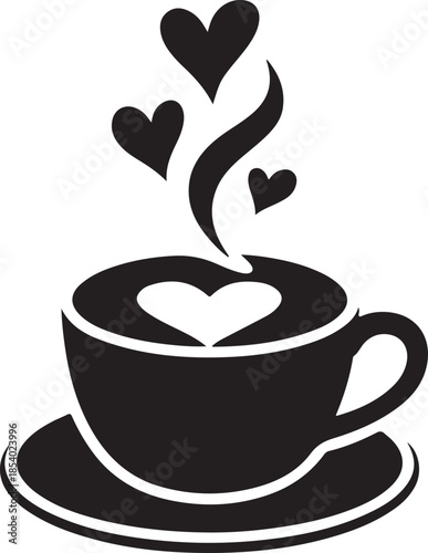 cup of coffee with heart