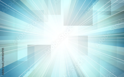 グレーの集中線ビジネス背景