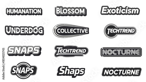 Retro Sale Stickers Vector Illustration Pack - A Collection of Vintage Style Graphic Elements for Design Projects