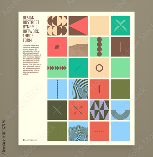 Abstract geometrical pattern. Mountain. Torus. Cover design template. Vector illustration for brochure, notebook, notepad, diary, notepad, poster or card.