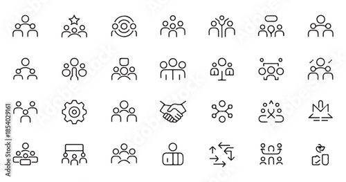 Management infographic with leadership hiring and change management concepts