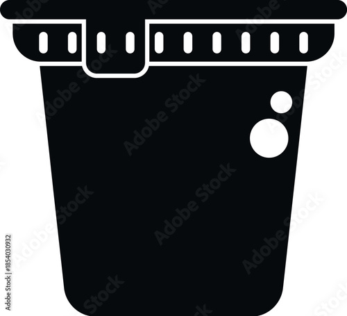 Single serving coffee pod capsule icon for quick beverage preparation