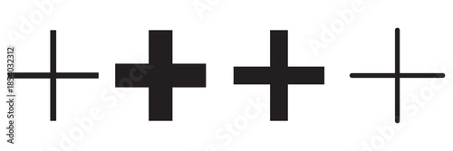 Plus Icon vector for web and mobile app. Add plus sign and symbol