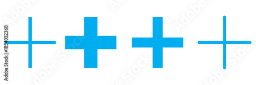 Plus Icon vector for web and mobile app. Add plus sign and symbol