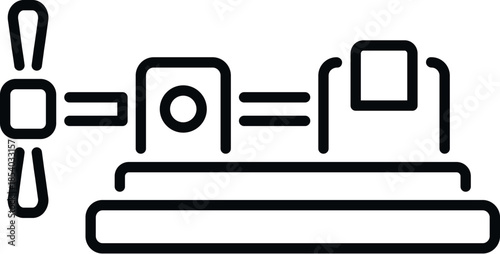 Workshop vise icon representing industrial tool for clamping materials