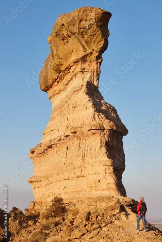 Picturesque badlands in Los Monegros. Tozal Cobeta. Jubierre, Huesca. Spain