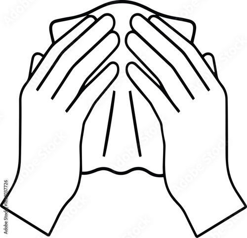 Hands Holding Tissue Icon