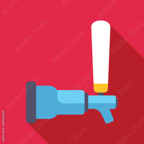 Beer tap icon showing draft beer serving in a bar or pub