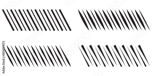 Slash line border. Diagonal parallel lines divider strip. Tilt strip geometric abstract border. Slash divider design eps 10