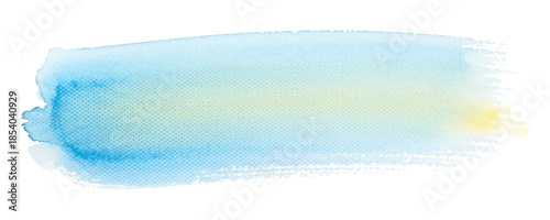 Soft light blue watercolor paint stroke