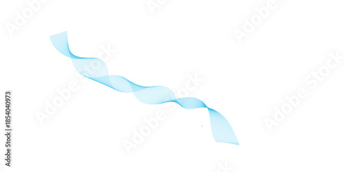 Abstract wave element for design. Digital frequency track equalizer. Stylized line art background. Vector illustration