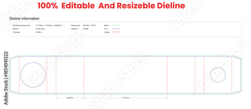 fixed at both ends insert dieline template box dieline die lines packaging custom dieline  box cardboard box dieline pizza box dieline printable product packaging layout,