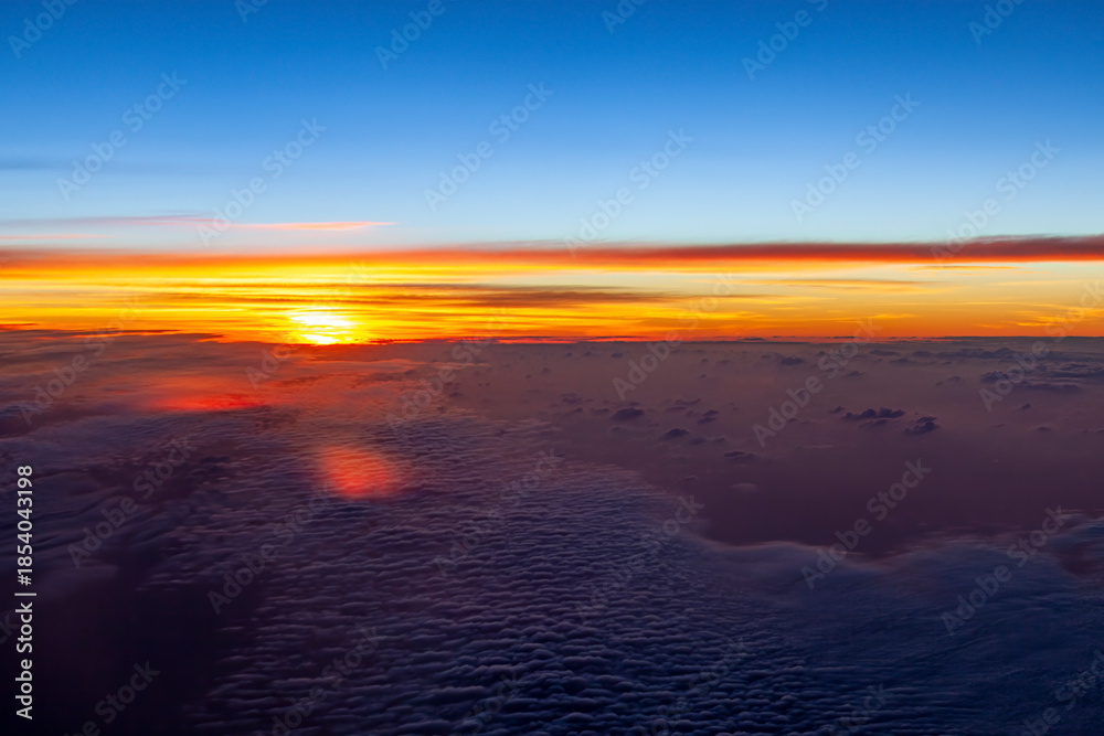 Fototapeta premium Clouds from a view out of a jet