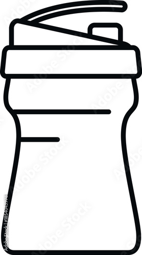Shaker bottle representing fitness and healthy lifestyle