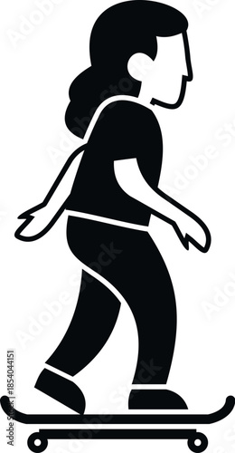 Person riding a skateboard representing youth culture and freedom