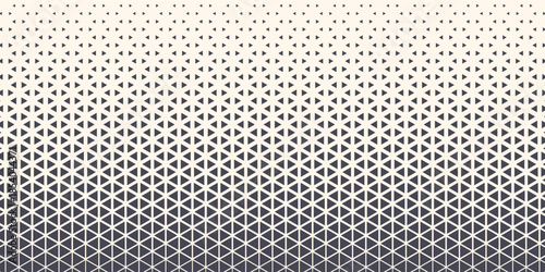 Triangles Vector Abstract Geometric Technology Background. Halftone Triangular Retro Style Simple Pattern. Minimal Style Dynamic Tech Wallpaper