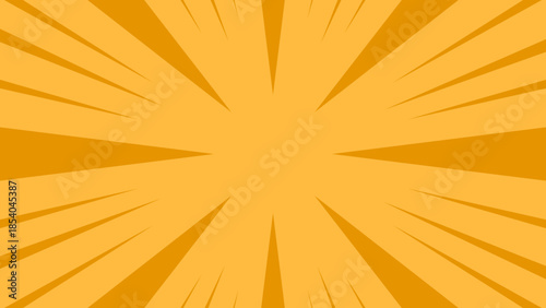 Vibrant Orange Comic Speed Burst Background