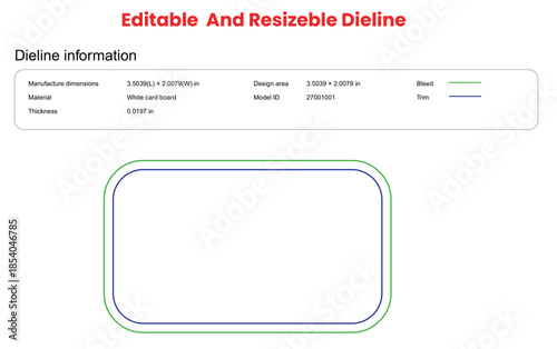 rounded standard business card dieline template box dieline die lines packaging custom dieline  box cardboard box dieline pizza box dieline printable product packaging layout,