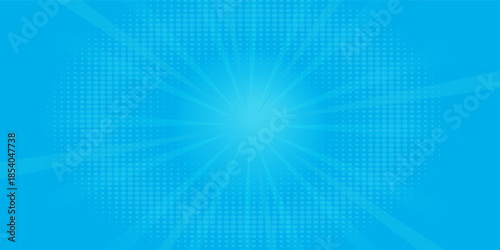 Anime Comic Background. Pop Art Style Background. Pop Up Retro Comic Background. Vector halftone illustration. Vintage background for comic superhero text, speech bubble, message.